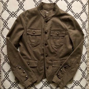 Banana Republic Army Green Cargo Utility Jacket